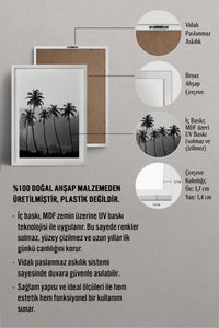HOMEPACK Ahşap Çerçeveli Tablo Çerçeveli Poster Sanatsal Modern Duvar Dekoru BEK-8083