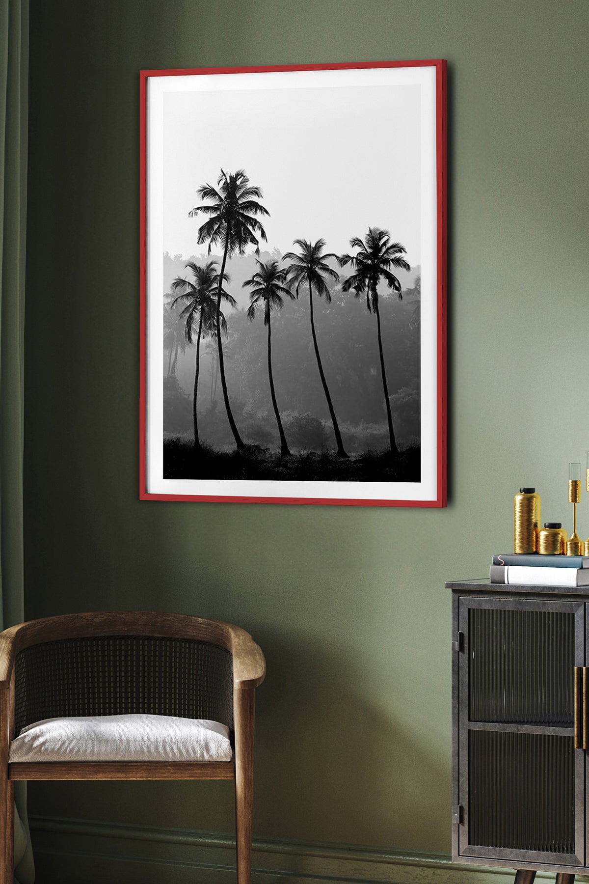HOMEPACK Ahşap Çerçeveli Tablo Çerçeveli Poster Sanatsal Modern Duvar Dekoru BEK-8083
