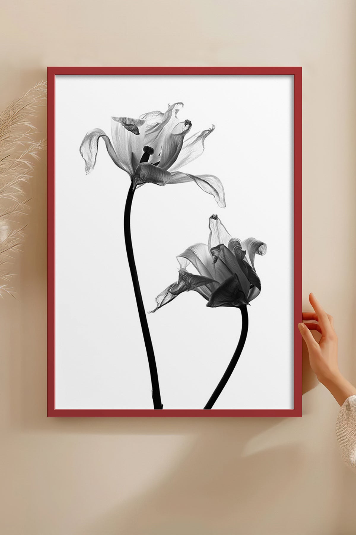 HOMEPACK Ahşap Çerçeveli Tablo Çerçeveli Poster Sanatsal Modern Duvar Dekoru BEK-8084