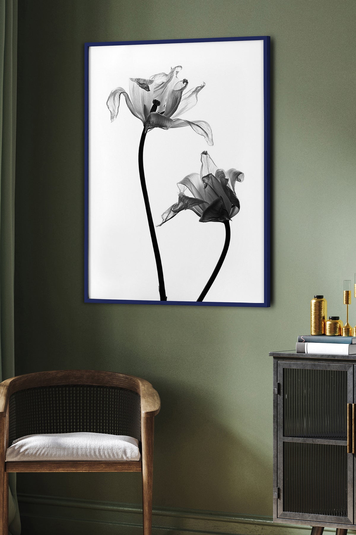 HOMEPACK Ahşap Çerçeveli Tablo Çerçeveli Poster Sanatsal Modern Duvar Dekoru BEK-8084