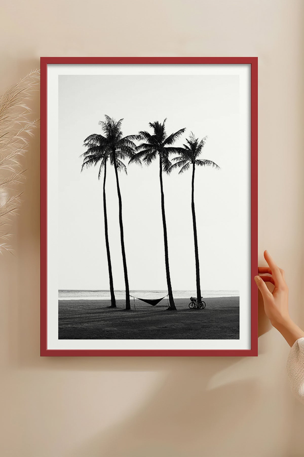 HOMEPACK Ahşap Çerçeveli Tablo Çerçeveli Poster Sanatsal Modern Duvar Dekoru BEK-8085