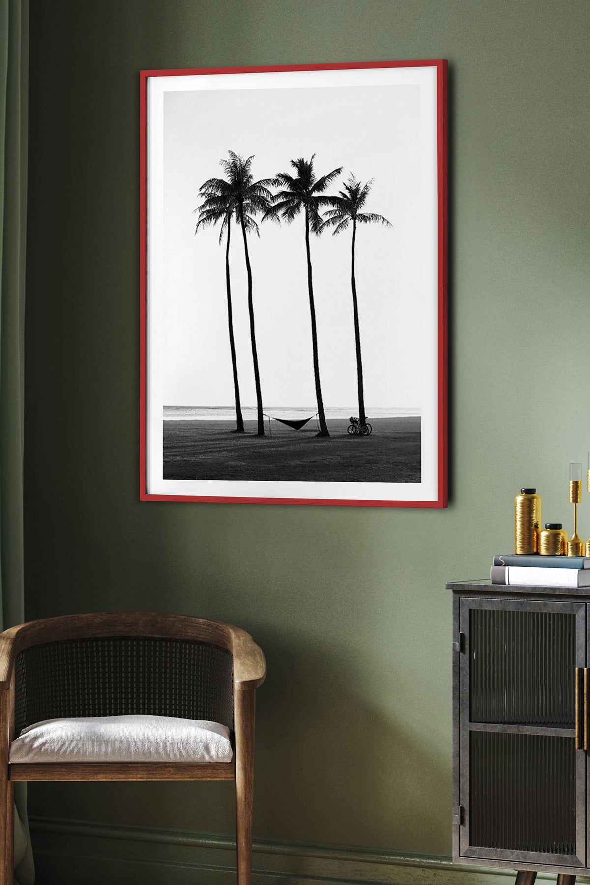HOMEPACK Ahşap Çerçeveli Tablo Çerçeveli Poster Sanatsal Modern Duvar Dekoru BEK-8085