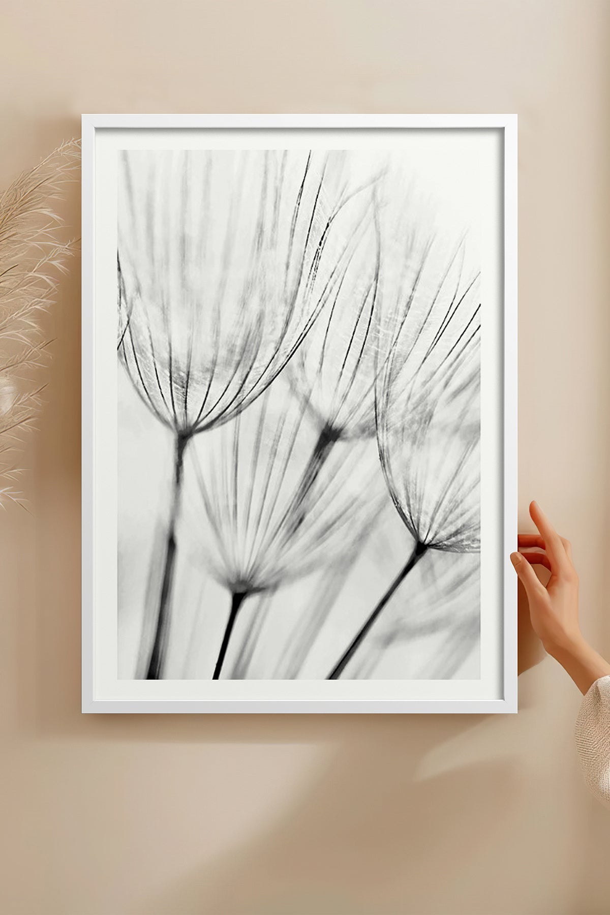 HOMEPACK Ahşap Çerçeveli Tablo Çerçeveli Poster Sanatsal Modern Duvar Dekoru BEK-8086