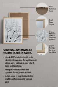 HOMEPACK Ahşap Çerçeveli Tablo Çerçeveli Poster Sanatsal Modern Duvar Dekoru BEK-8086