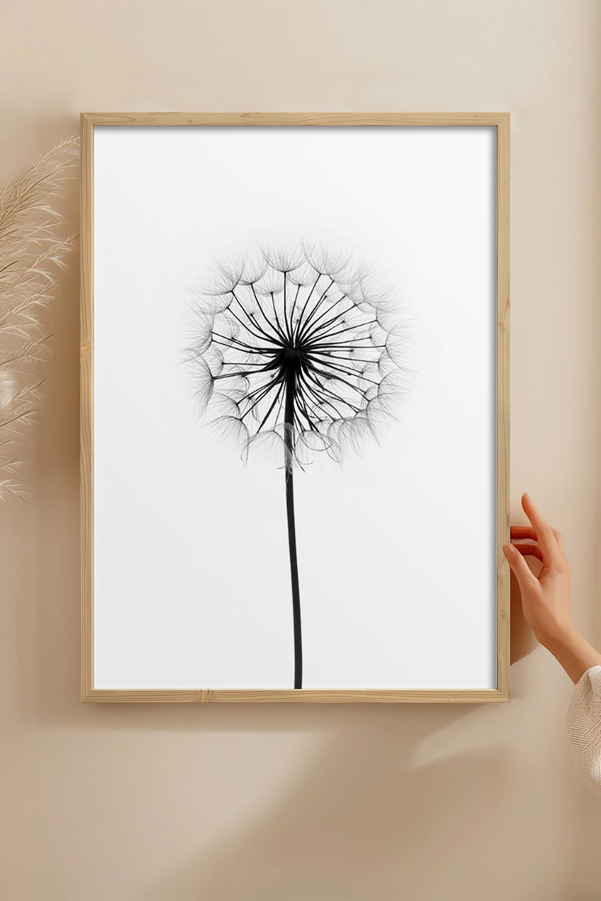 HOMEPACK Ahşap Çerçeveli Tablo Çerçeveli Poster Sanatsal Modern Duvar Dekoru BEK-8087