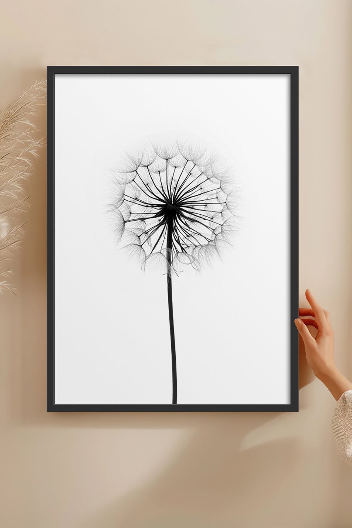 HOMEPACK Ahşap Çerçeveli Tablo Çerçeveli Poster Sanatsal Modern Duvar Dekoru BEK-8087