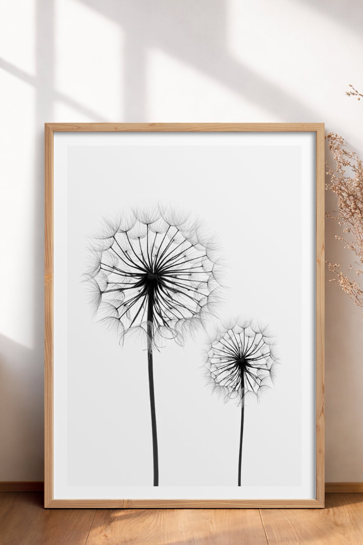 HOMEPACK Ahşap Çerçeveli Tablo Çerçeveli Poster Sanatsal Modern Duvar Dekoru BEK-8088