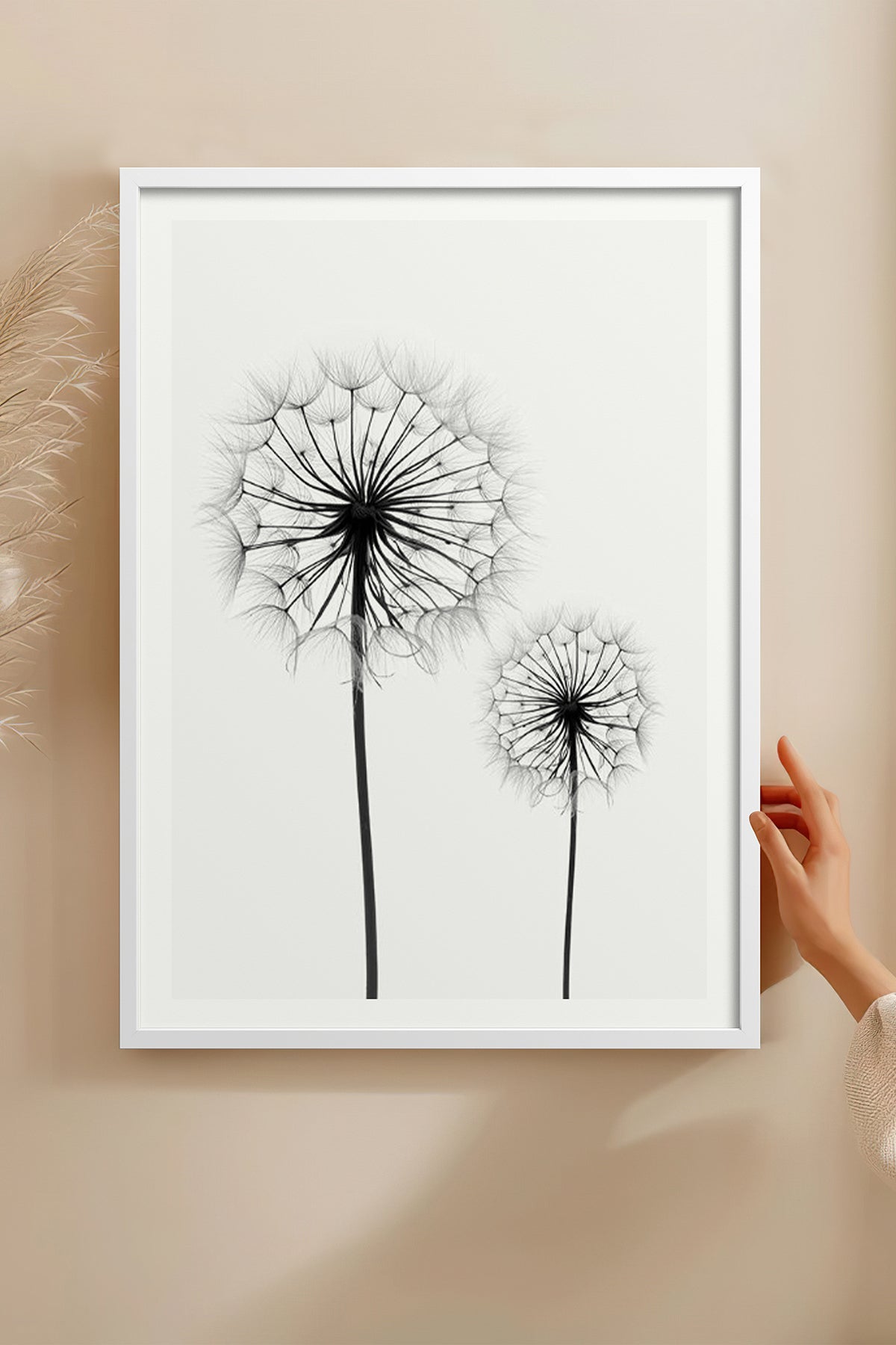 HOMEPACK Ahşap Çerçeveli Tablo Çerçeveli Poster Sanatsal Modern Duvar Dekoru BEK-8088