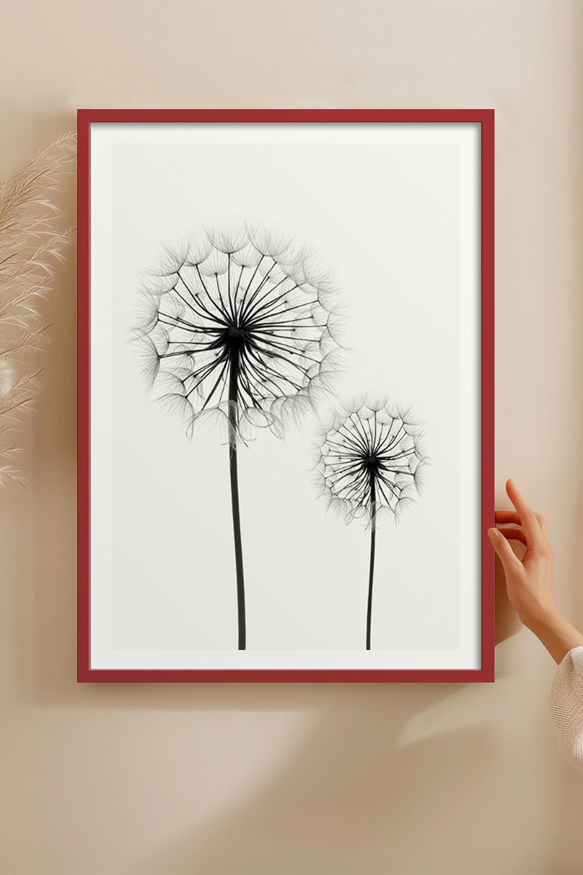HOMEPACK Ahşap Çerçeveli Tablo Çerçeveli Poster Sanatsal Modern Duvar Dekoru BEK-8088