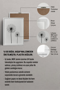 HOMEPACK Ahşap Çerçeveli Tablo Çerçeveli Poster Sanatsal Modern Duvar Dekoru BEK-8088