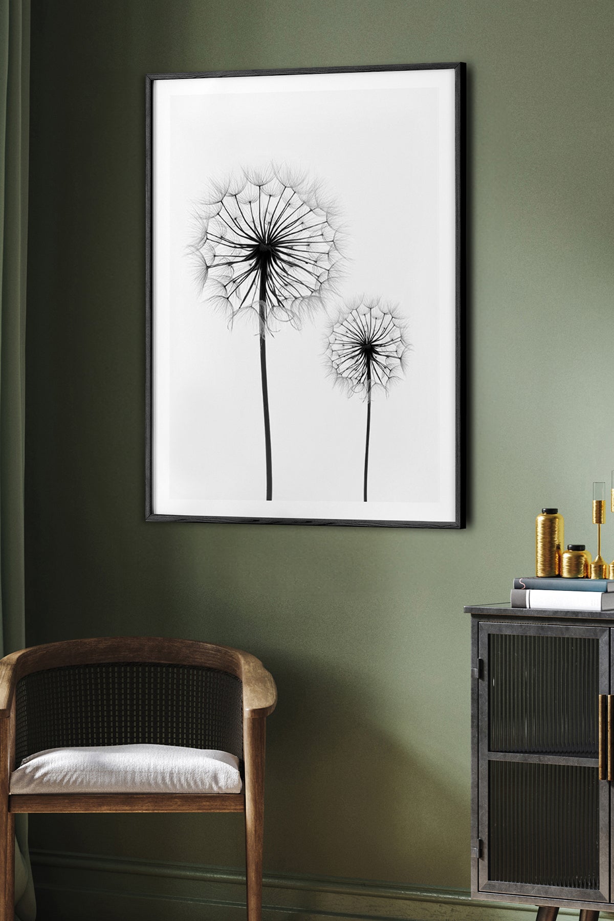 HOMEPACK Ahşap Çerçeveli Tablo Çerçeveli Poster Sanatsal Modern Duvar Dekoru BEK-8088