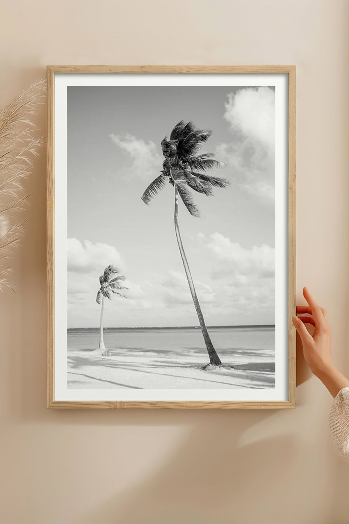 HOMEPACK Ahşap Çerçeveli Tablo Çerçeveli Poster Sanatsal Modern Duvar Dekoru BEK-8089