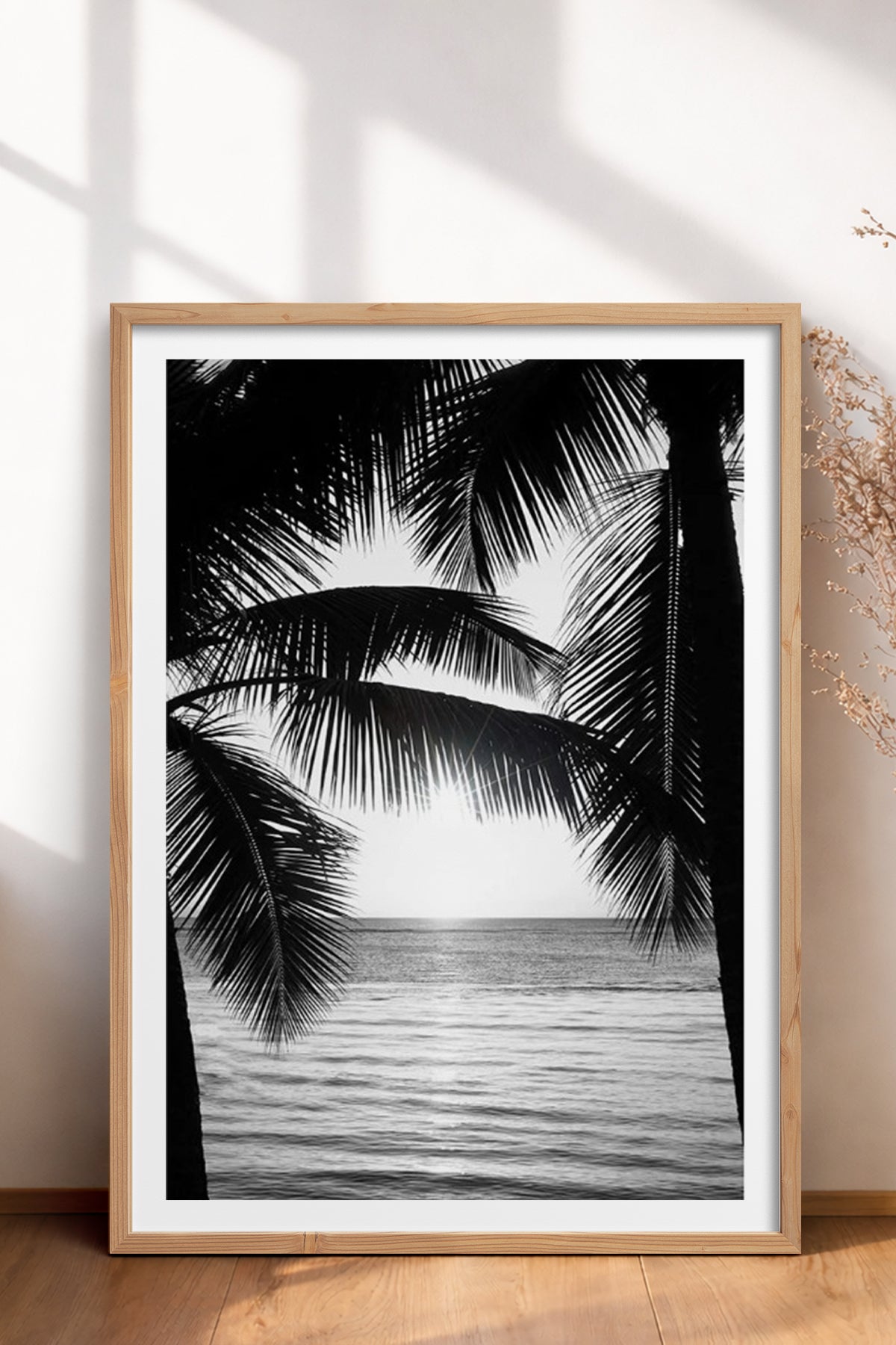 HOMEPACK Ahşap Çerçeveli Tablo Çerçeveli Poster Sanatsal Modern Duvar Dekoru BEK-8090
