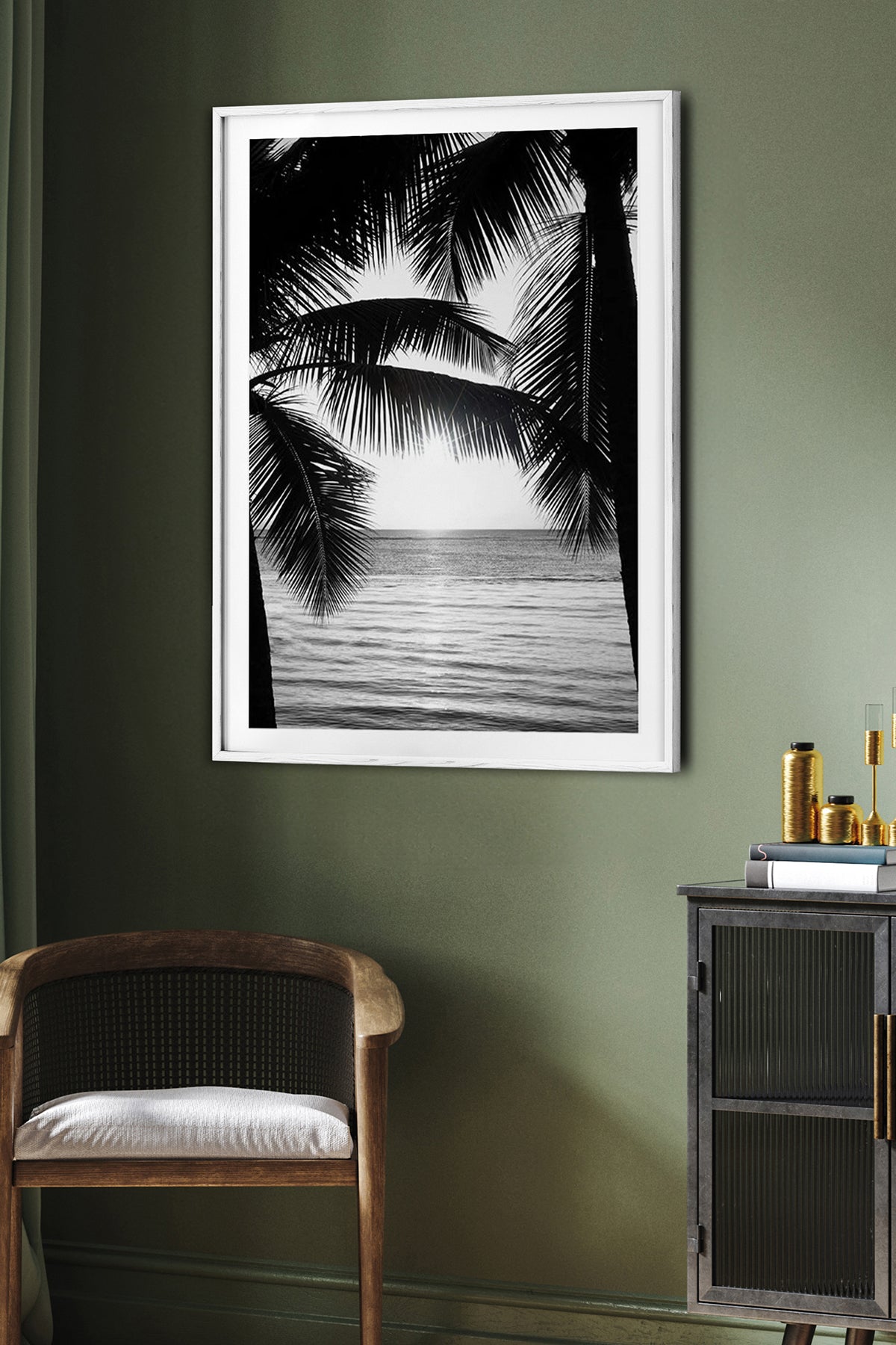 HOMEPACK Ahşap Çerçeveli Tablo Çerçeveli Poster Sanatsal Modern Duvar Dekoru BEK-8090