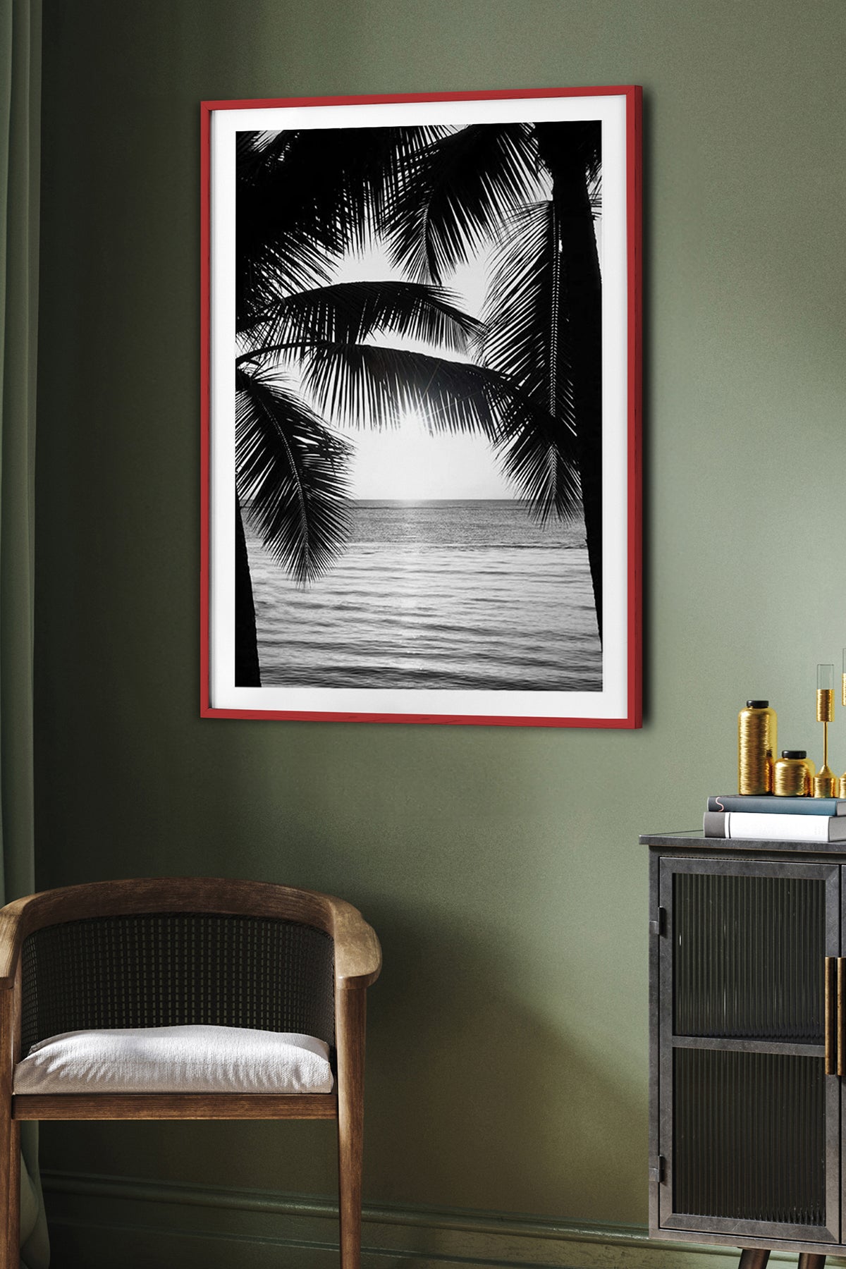 HOMEPACK Ahşap Çerçeveli Tablo Çerçeveli Poster Sanatsal Modern Duvar Dekoru BEK-8090