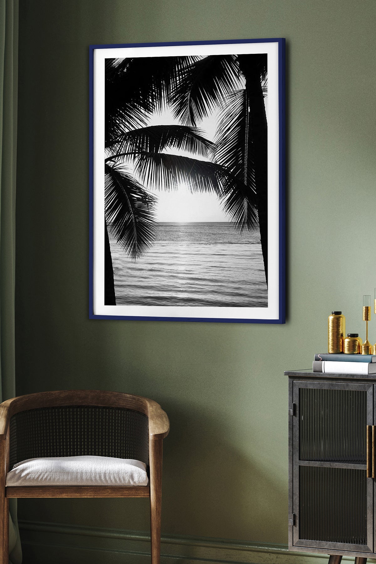 HOMEPACK Ahşap Çerçeveli Tablo Çerçeveli Poster Sanatsal Modern Duvar Dekoru BEK-8090