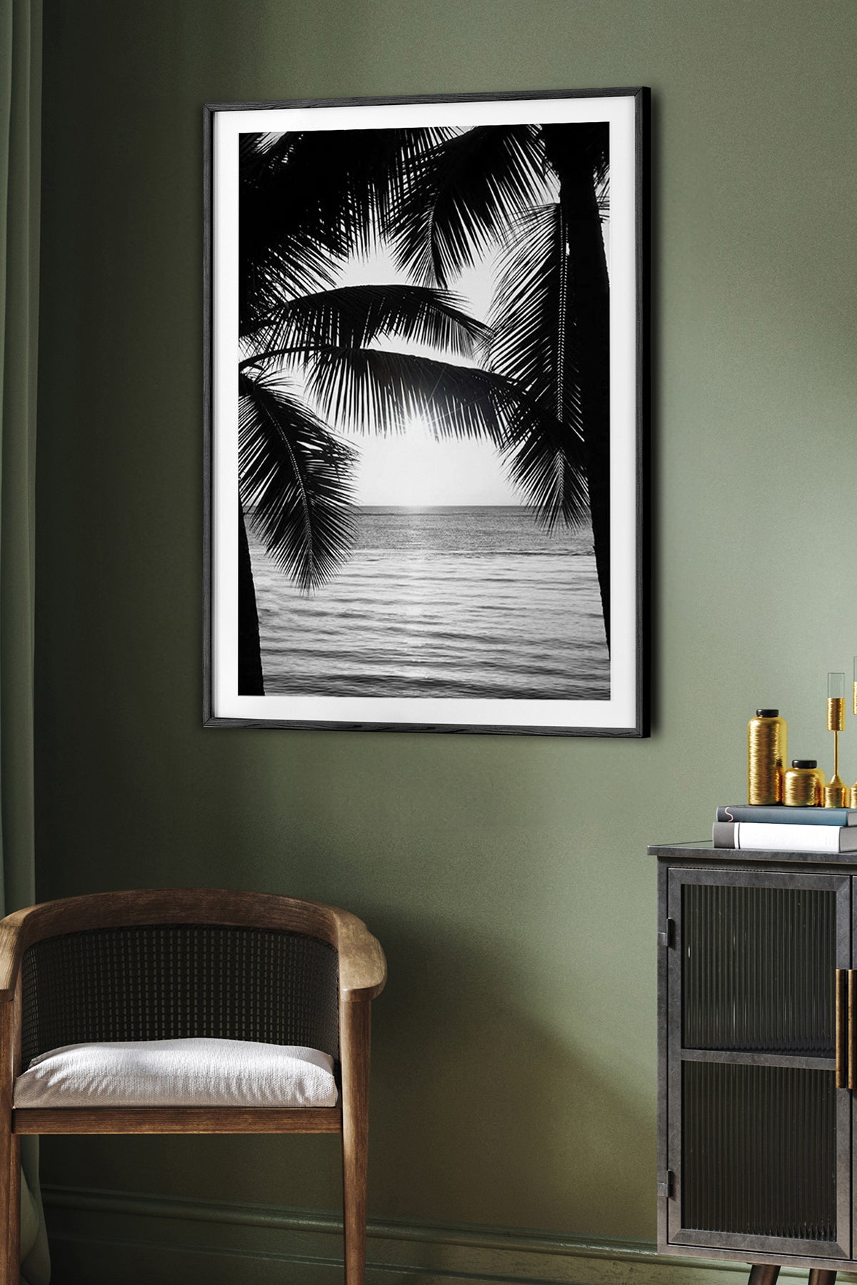 HOMEPACK Ahşap Çerçeveli Tablo Çerçeveli Poster Sanatsal Modern Duvar Dekoru BEK-8090