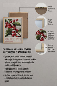 HOMEPACK Ahşap Çerçeveli Tablo Çerçeveli Poster Sanatsal Modern Duvar Dekoru BEK-8091