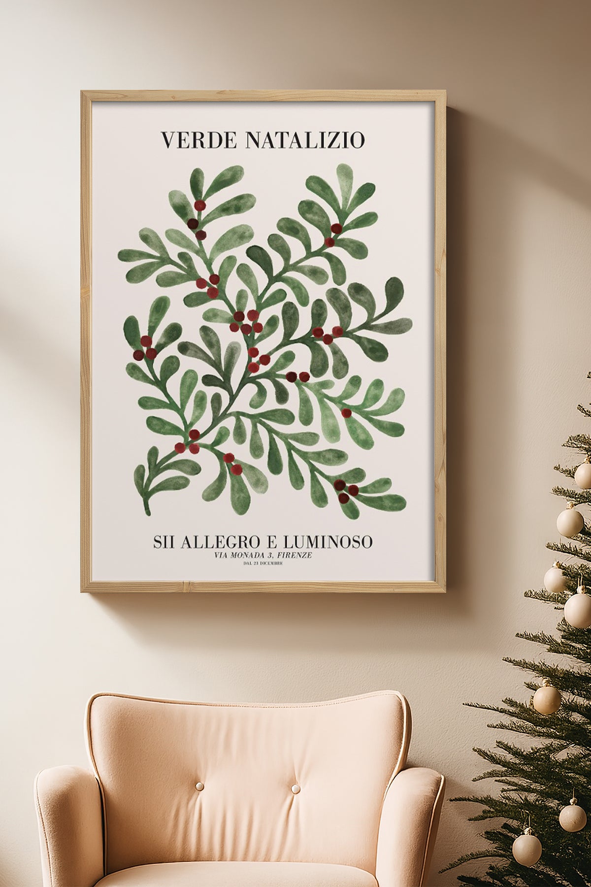 HOMEPACK Ahşap Çerçeveli Tablo Çerçeveli Poster Sanatsal Modern Duvar Dekoru BEK-8092