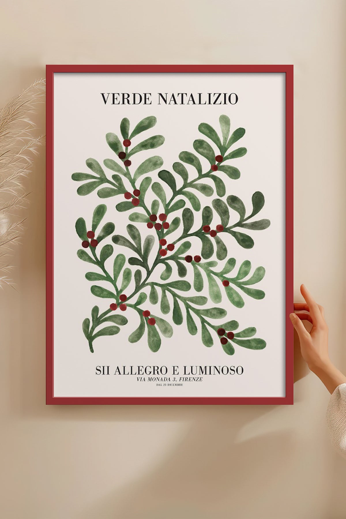HOMEPACK Ahşap Çerçeveli Tablo Çerçeveli Poster Sanatsal Modern Duvar Dekoru BEK-8092