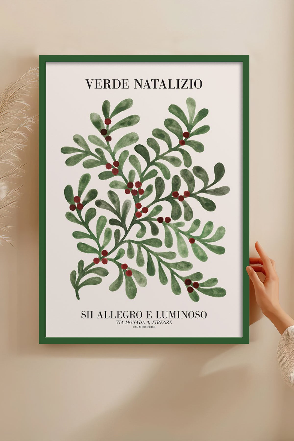 HOMEPACK Ahşap Çerçeveli Tablo Çerçeveli Poster Sanatsal Modern Duvar Dekoru BEK-8092