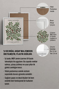 HOMEPACK Ahşap Çerçeveli Tablo Çerçeveli Poster Sanatsal Modern Duvar Dekoru BEK-8092