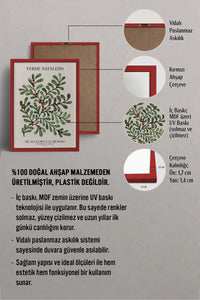 HOMEPACK Ahşap Çerçeveli Tablo Çerçeveli Poster Sanatsal Modern Duvar Dekoru BEK-8092