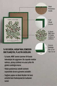 HOMEPACK Ahşap Çerçeveli Tablo Çerçeveli Poster Sanatsal Modern Duvar Dekoru BEK-8092