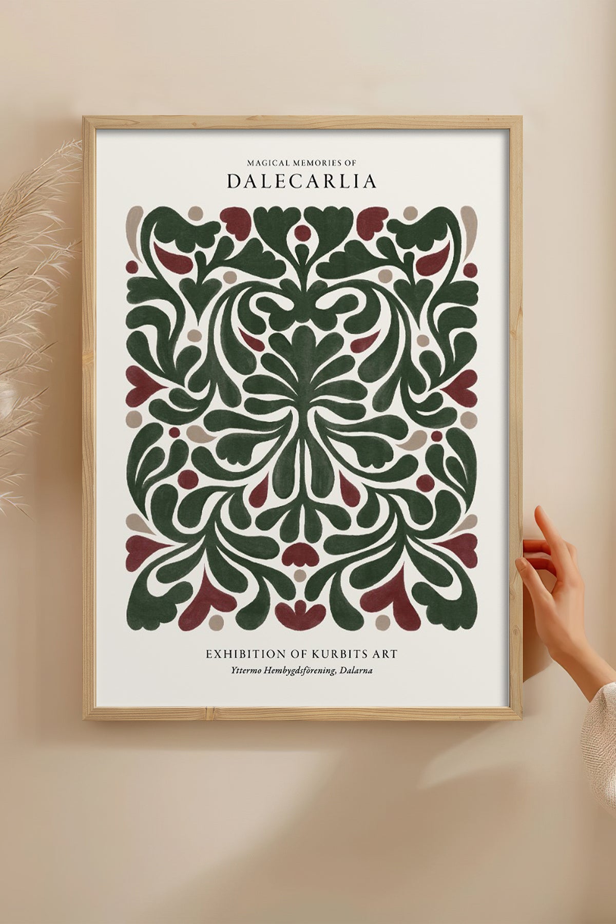 HOMEPACK Ahşap Çerçeveli Tablo Çerçeveli Poster Sanatsal Modern Duvar Dekoru BEK-8093