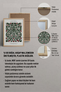 HOMEPACK Ahşap Çerçeveli Tablo Çerçeveli Poster Sanatsal Modern Duvar Dekoru BEK-8093
