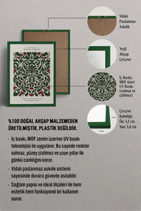 HOMEPACK Ahşap Çerçeveli Tablo Çerçeveli Poster Sanatsal Modern Duvar Dekoru BEK-8093