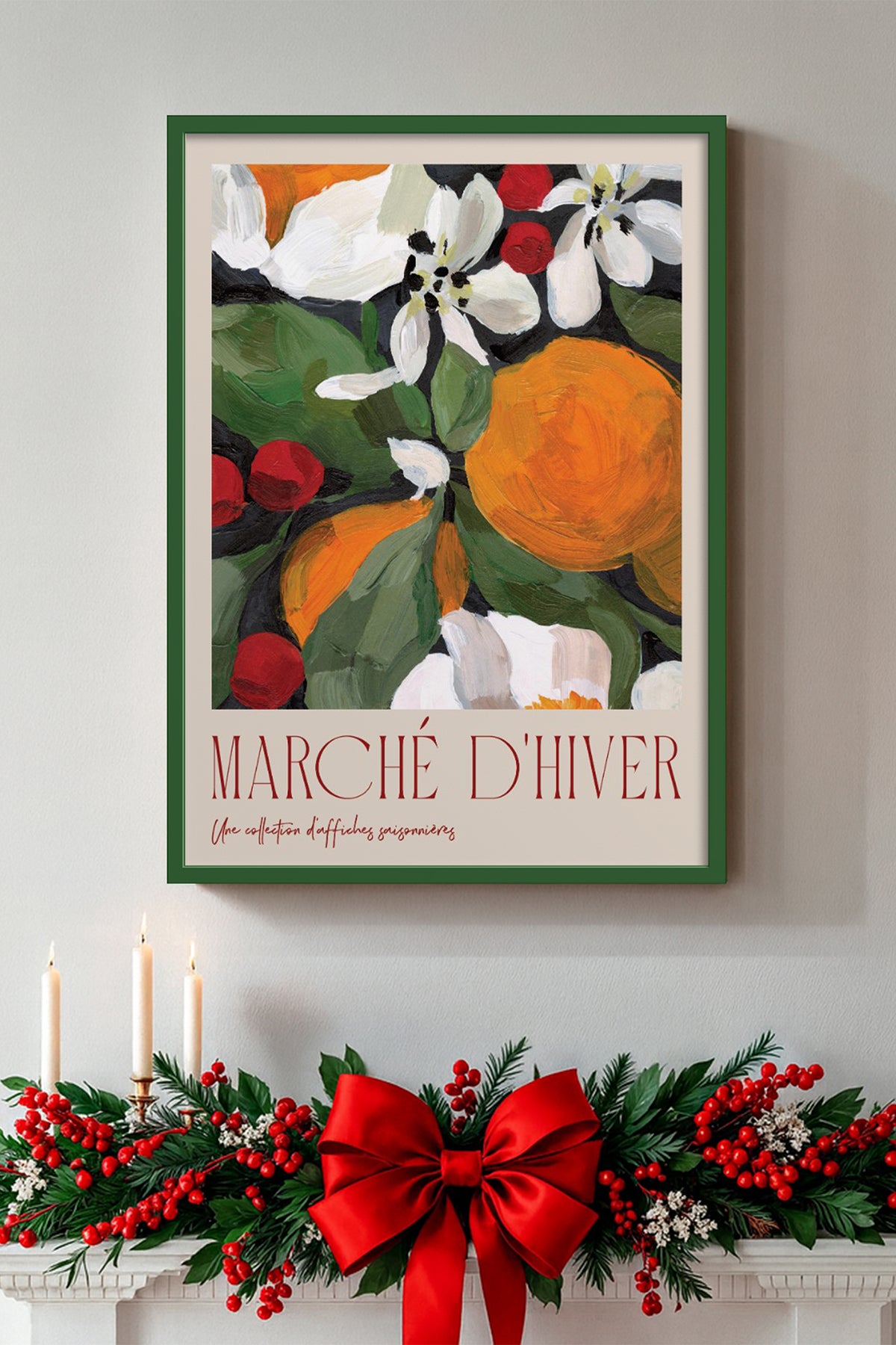 HOMEPACK Ahşap Çerçeveli Tablo Çerçeveli Poster Sanatsal Modern Duvar Dekoru BEK-8095