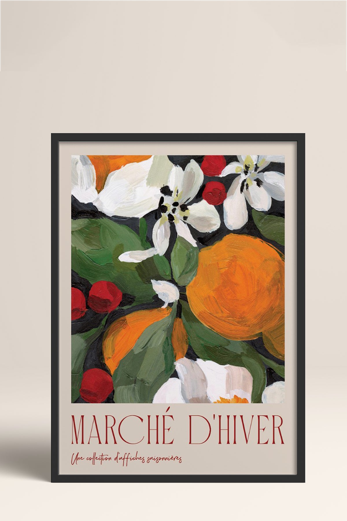 HOMEPACK Ahşap Çerçeveli Tablo Çerçeveli Poster Sanatsal Modern Duvar Dekoru BEK-8095