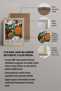 HOMEPACK Ahşap Çerçeveli Tablo Çerçeveli Poster Sanatsal Modern Duvar Dekoru BEK-8095