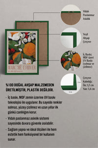 HOMEPACK Ahşap Çerçeveli Tablo Çerçeveli Poster Sanatsal Modern Duvar Dekoru BEK-8095