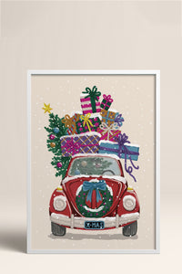 HOMEPACK Ahşap Çerçeveli Tablo Çerçeveli Poster Sanatsal Modern Duvar Dekoru BEK-8096