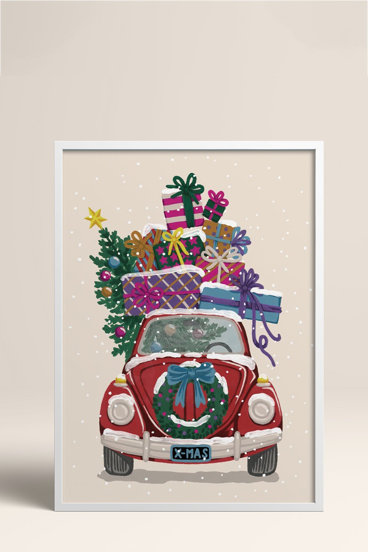 HOMEPACK Ahşap Çerçeveli Tablo Çerçeveli Poster Sanatsal Modern Duvar Dekoru BEK-8096