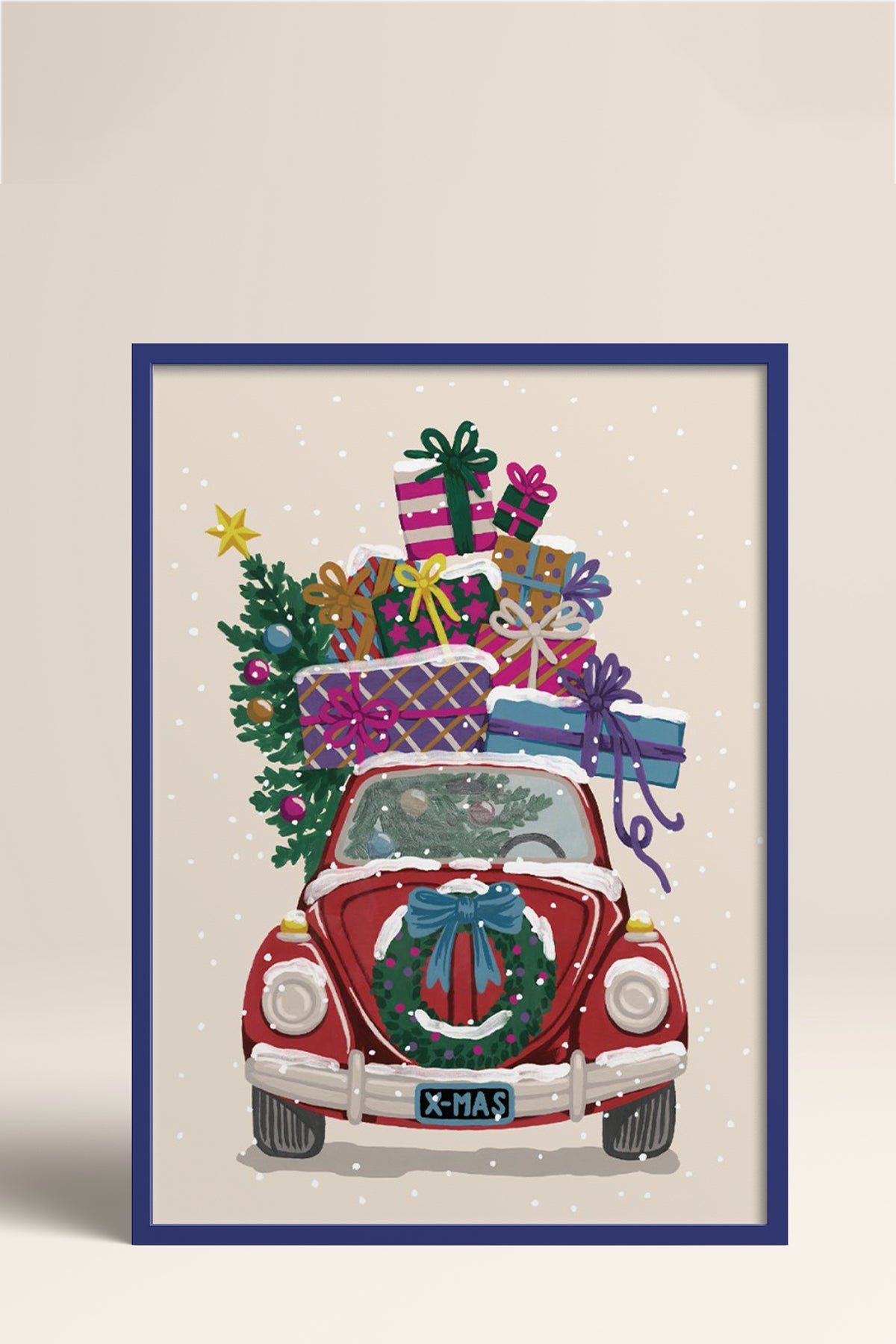 HOMEPACK Ahşap Çerçeveli Tablo Çerçeveli Poster Sanatsal Modern Duvar Dekoru BEK-8096