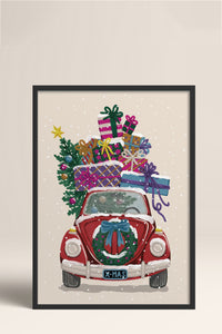 HOMEPACK Ahşap Çerçeveli Tablo Çerçeveli Poster Sanatsal Modern Duvar Dekoru BEK-8096