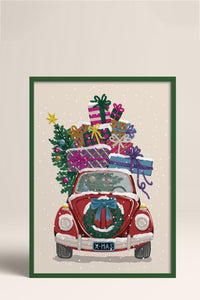 HOMEPACK Ahşap Çerçeveli Tablo Çerçeveli Poster Sanatsal Modern Duvar Dekoru BEK-8096