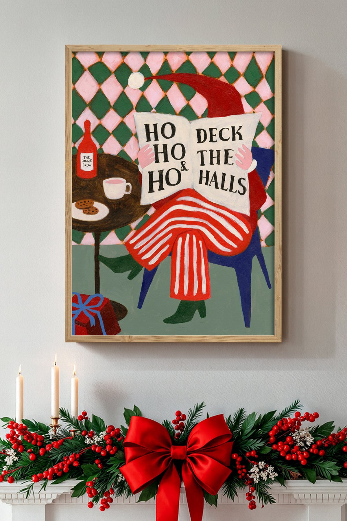HOMEPACK Ahşap Çerçeveli Tablo Çerçeveli Poster Sanatsal Modern Duvar Dekoru BEK-8097