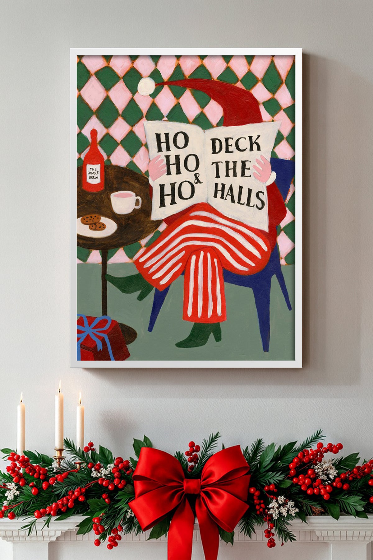 HOMEPACK Ahşap Çerçeveli Tablo Çerçeveli Poster Sanatsal Modern Duvar Dekoru BEK-8097