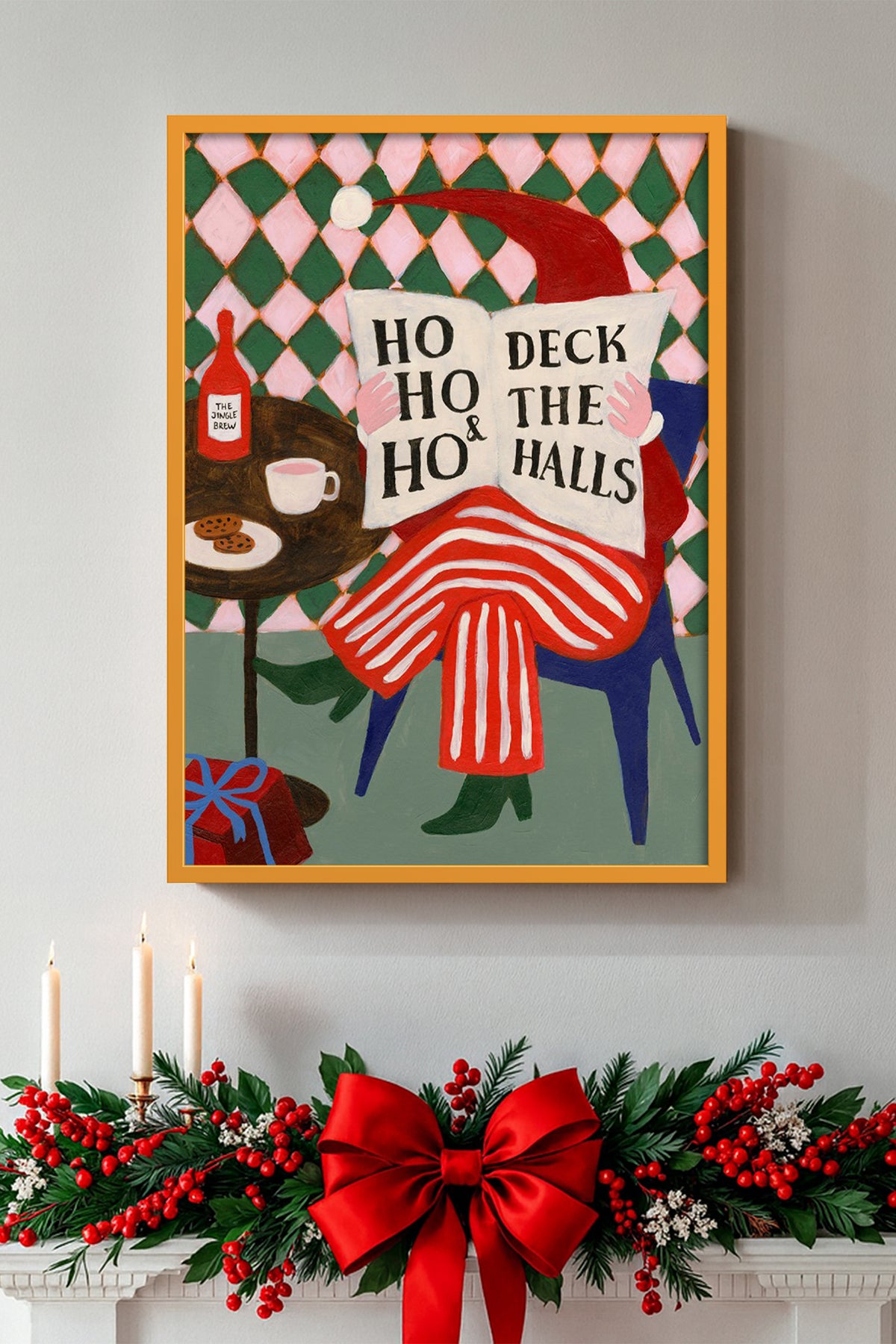 HOMEPACK Ahşap Çerçeveli Tablo Çerçeveli Poster Sanatsal Modern Duvar Dekoru BEK-8097