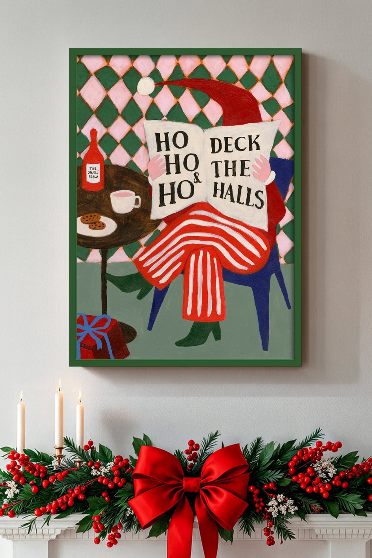 HOMEPACK Ahşap Çerçeveli Tablo Çerçeveli Poster Sanatsal Modern Duvar Dekoru BEK-8097