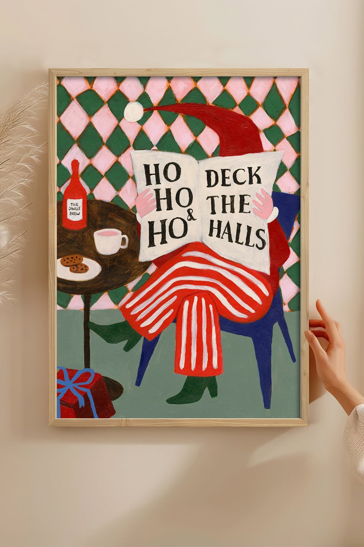 HOMEPACK Ahşap Çerçeveli Tablo Çerçeveli Poster Sanatsal Modern Duvar Dekoru BEK-8097