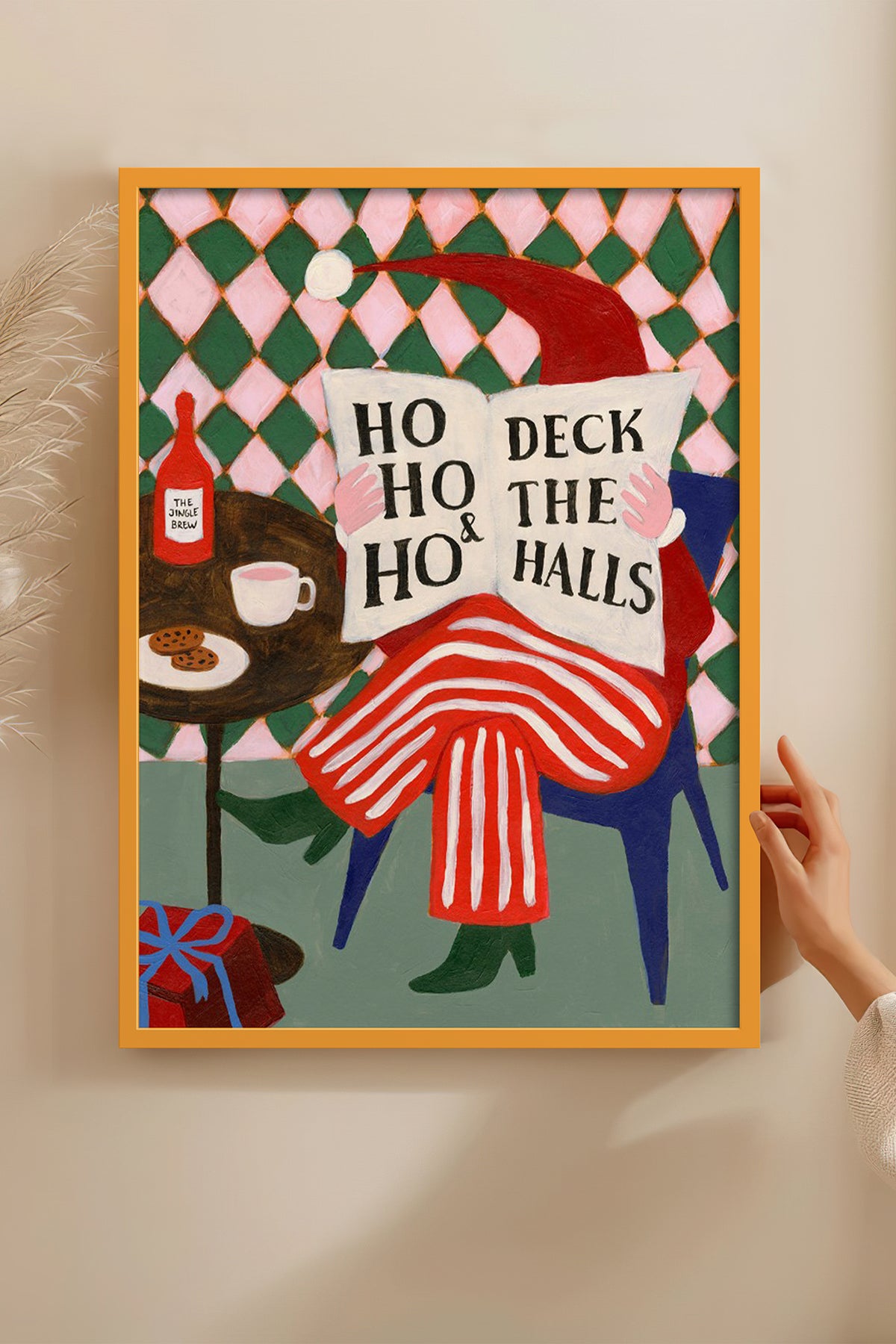 HOMEPACK Ahşap Çerçeveli Tablo Çerçeveli Poster Sanatsal Modern Duvar Dekoru BEK-8097