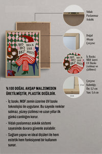 HOMEPACK Ahşap Çerçeveli Tablo Çerçeveli Poster Sanatsal Modern Duvar Dekoru BEK-8097