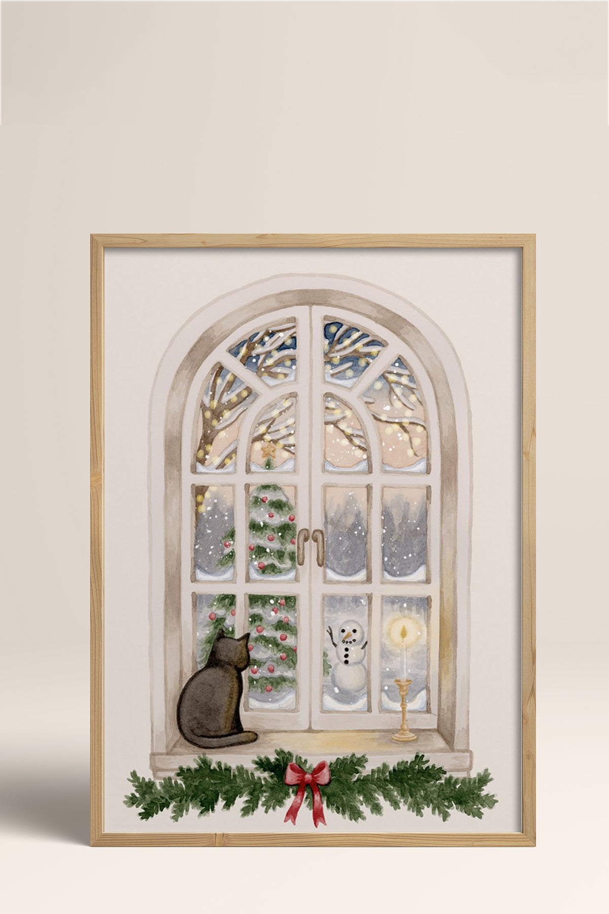 HOMEPACK Ahşap Çerçeveli Tablo Çerçeveli Poster Sanatsal Modern Duvar Dekoru BEK-8098