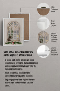 HOMEPACK Ahşap Çerçeveli Tablo Çerçeveli Poster Sanatsal Modern Duvar Dekoru BEK-8098
