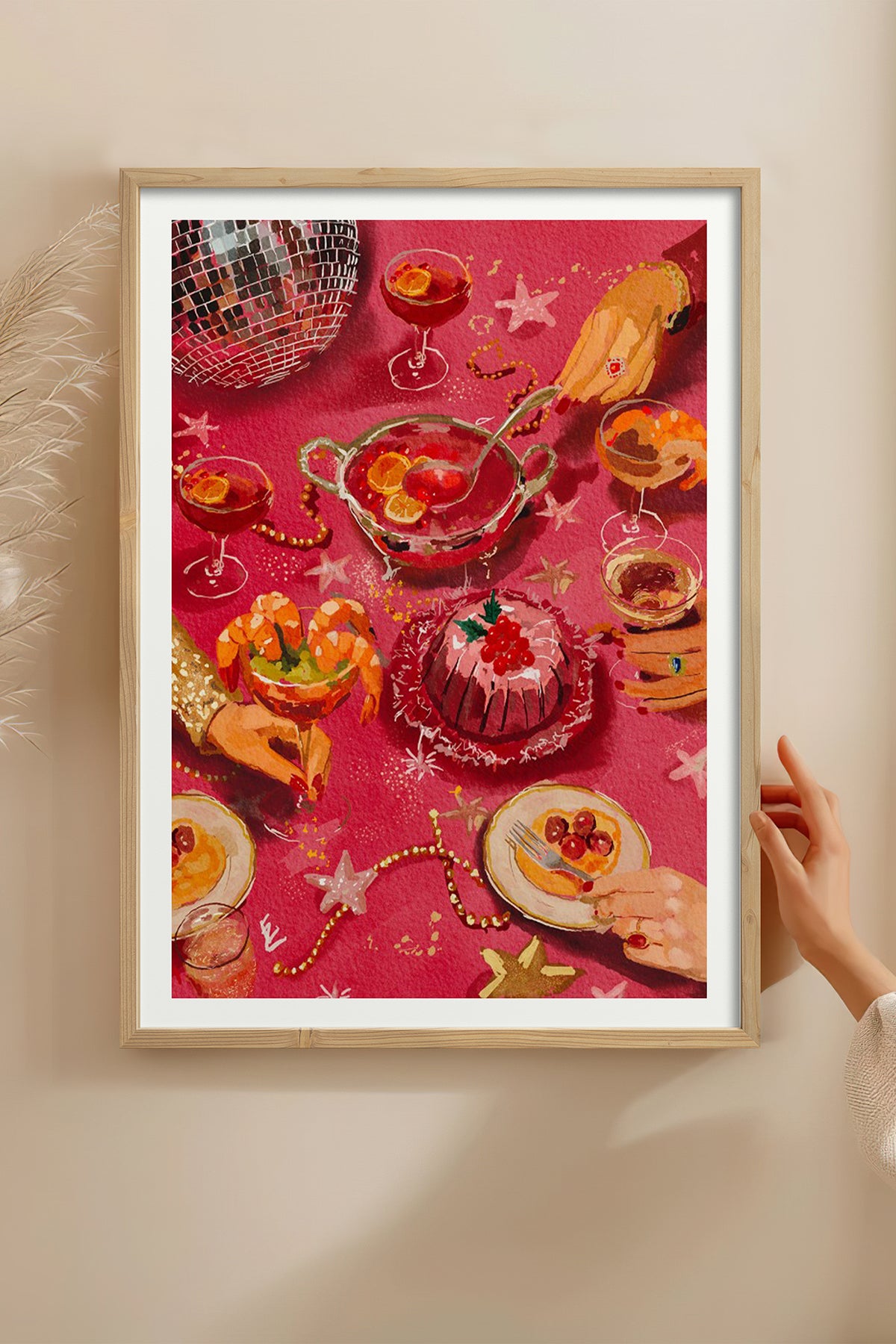 HOMEPACK Ahşap Çerçeveli Tablo Çerçeveli Poster Sanatsal Modern Duvar Dekoru BEK-8099